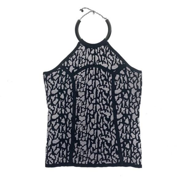 Carmen Marc Valvo Black/Gray Top | Size XS - Picture 1 of 6